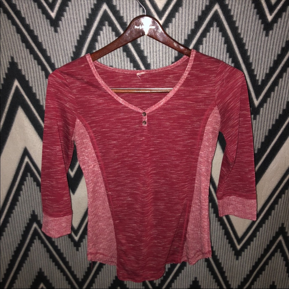 Red sweater top